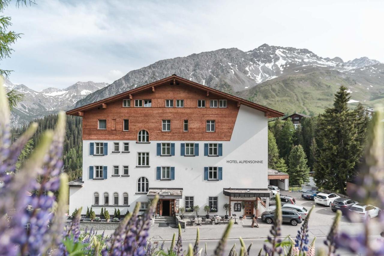 Hotel Alpensonne - Panoramazimmer & Restaurant Arosa Bagian luar foto