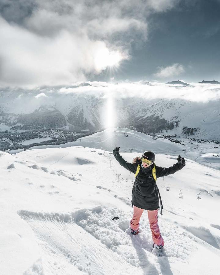 Hotel Alpensonne - Panoramazimmer & Restaurant Arosa Bagian luar foto