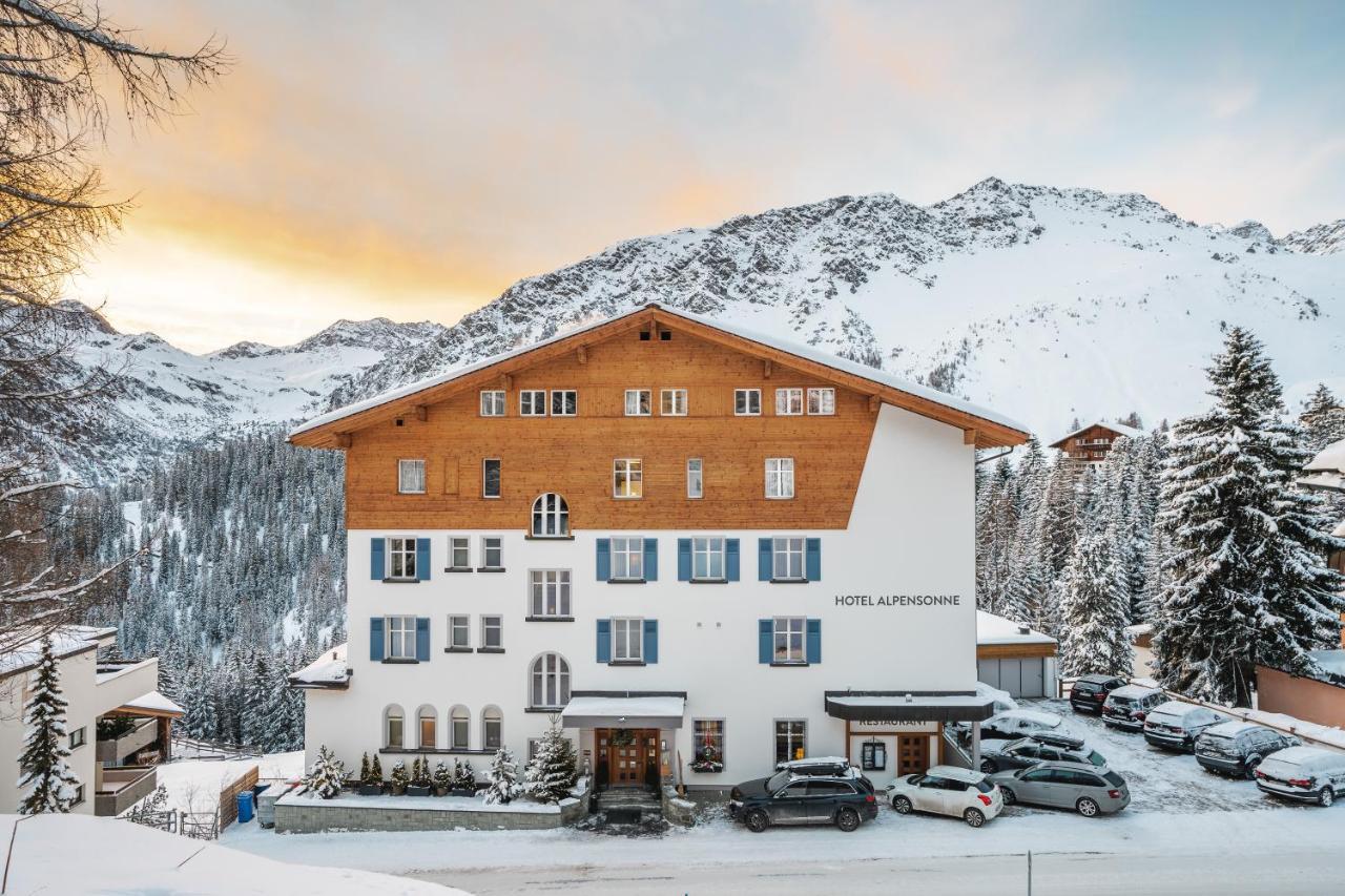 Hotel Alpensonne - Panoramazimmer & Restaurant Arosa Bagian luar foto