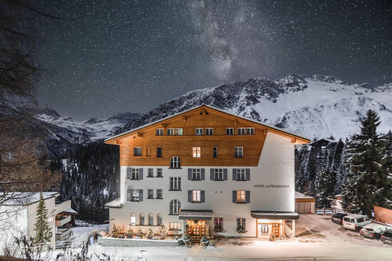 Hotel Alpensonne - Panoramazimmer & Restaurant Arosa Bagian luar foto