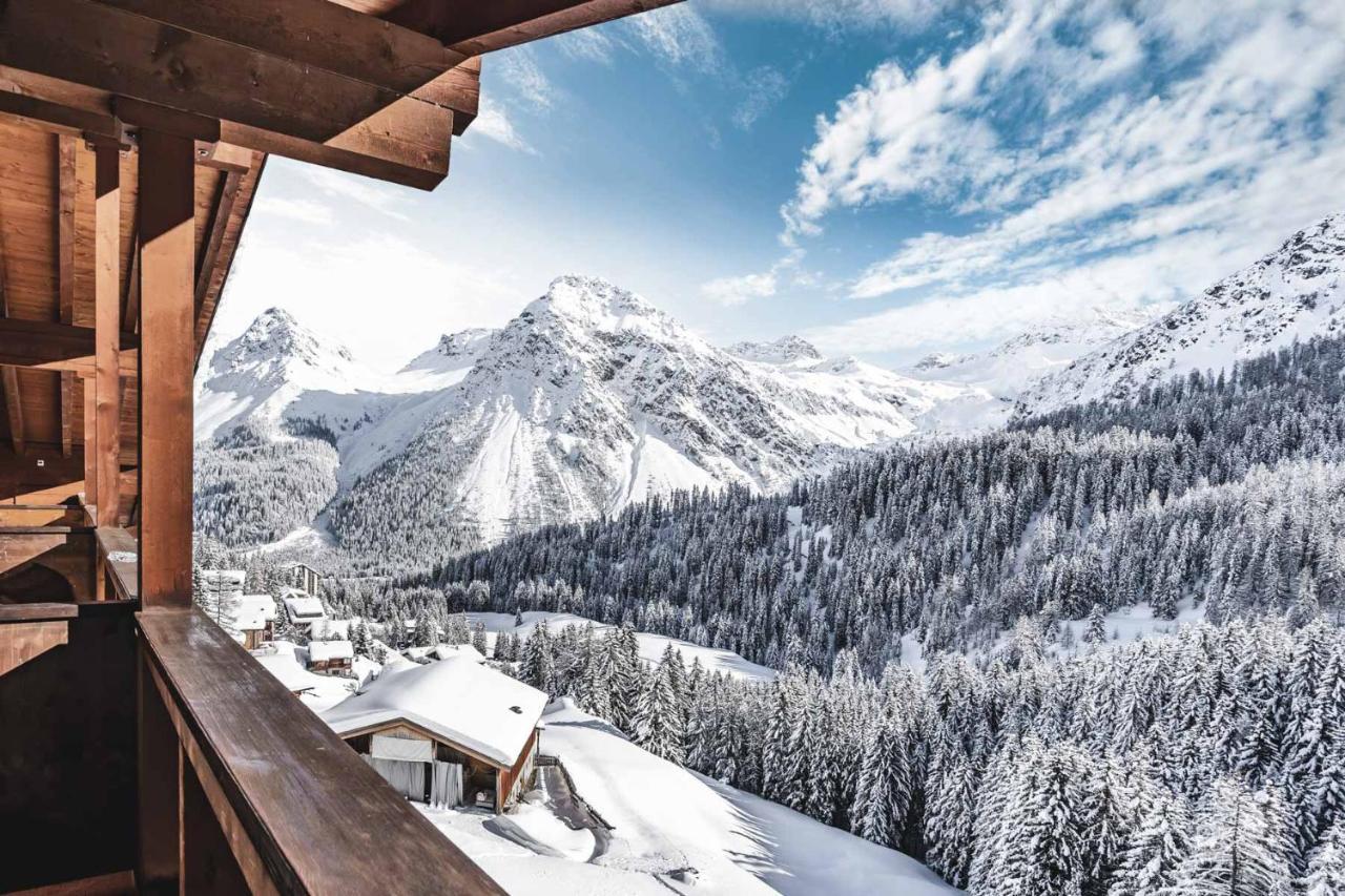 Hotel Alpensonne - Panoramazimmer & Restaurant Arosa Bagian luar foto